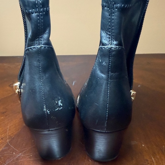 Coach Black Leather Ankle Booties - Picture 4 of 7